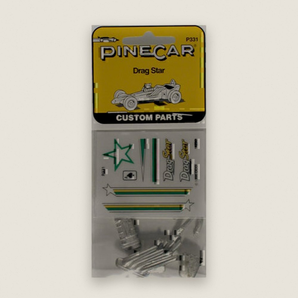 Custom Parts with Decals, Drag Star - Pinecar