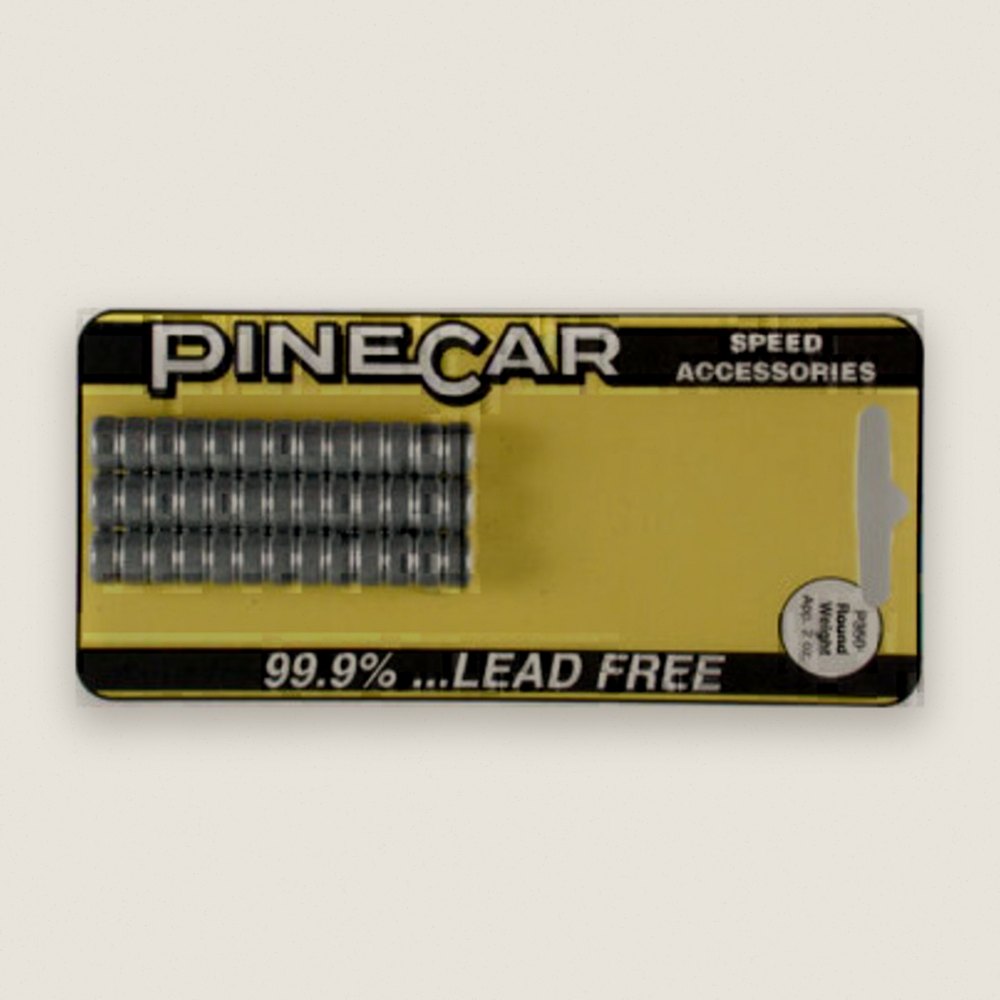 Weights, Round, 3 oz - Pinecar