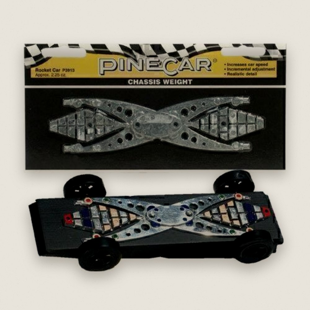 Weight, Chassis, Rocket Car, 2.25 oz - Pinecar