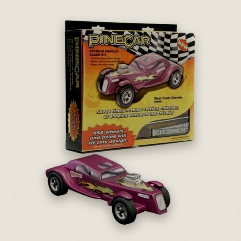 Pine Wood Derby Car Kit, Premium West Coast Growler - Pinecar