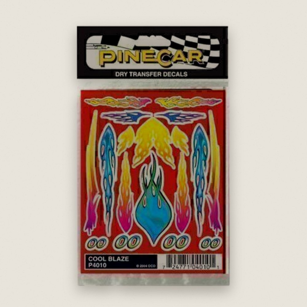 Dry Transfer Decals, Cool Blaze - Pinecar