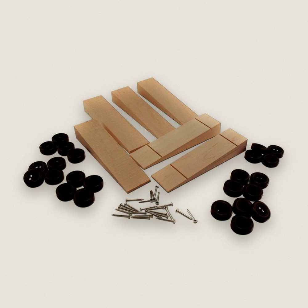 Pine Wood Derby Car Bulk Kit, Wedge, Pack of 6 - Pinecar