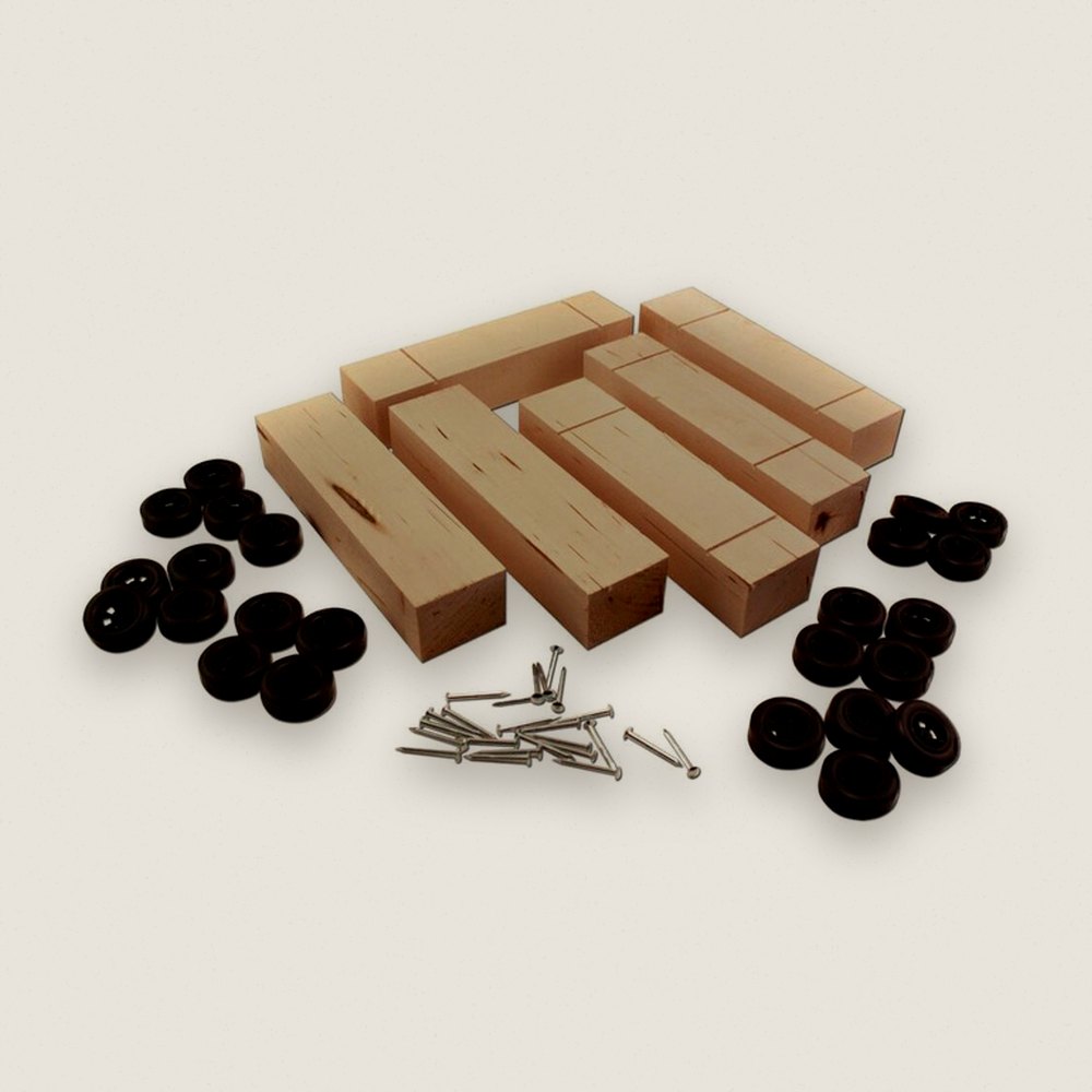 Pine Wood Derby Car Bulk Kit, Basic, Pack of 6 - Pinecar