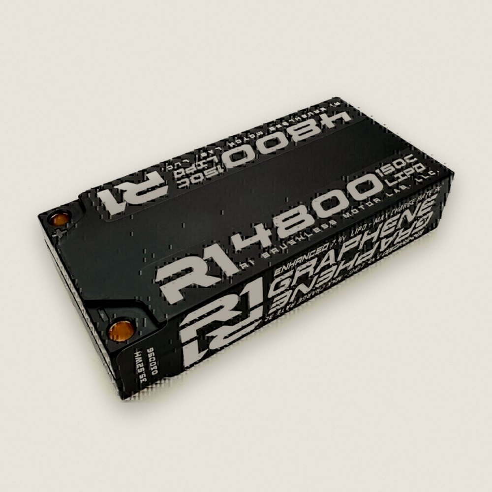 LCG Shorty Battery, 2s 4800mah 150C 7.4V - R1Wurks