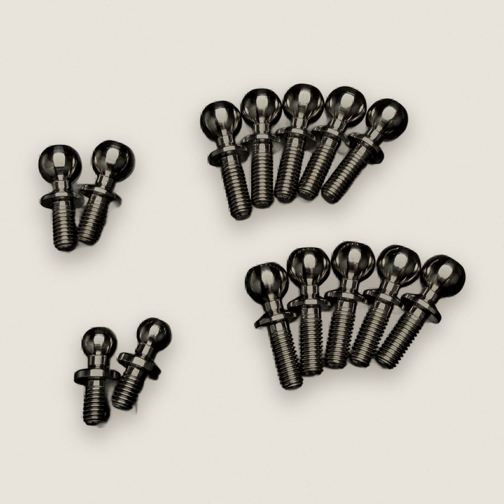 Titanium Ball Stud Set, Carpet Bronze for R1B - R1Wurks