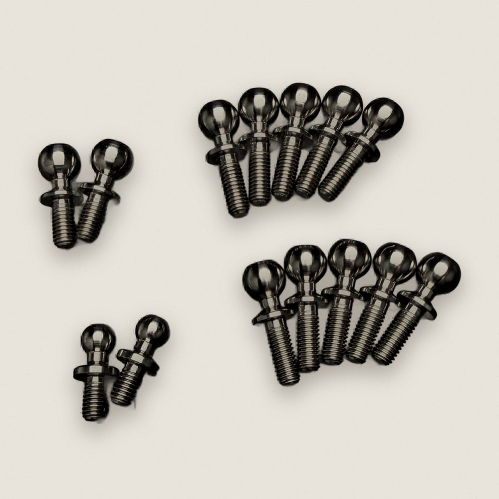Titanium Ball Stud Set, Dirt Bronze for R1B - R1Wurks