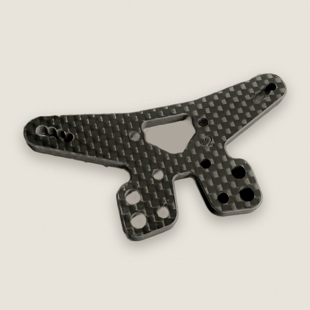 Rear Shock Tower, Carbon Fiber -2mm 3K Plain Weave for R1B - R1Wurks