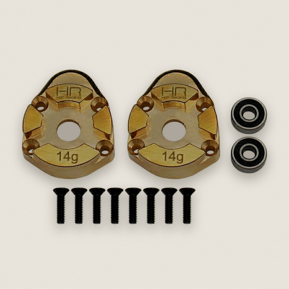Outer Portal Housing, Heavy-Duty 14g Brass for Ascent 18 - Hot Racing