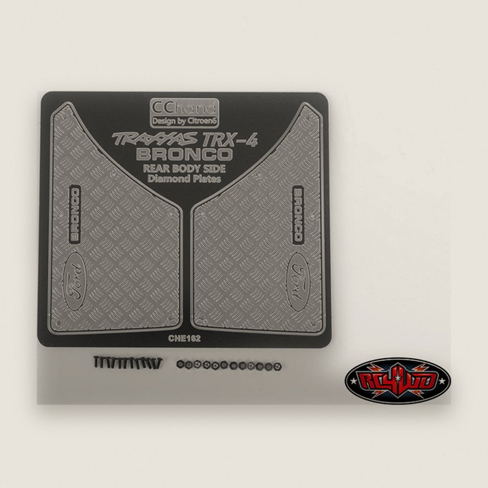 Diamond Plates, Rear Quarter for TRA Trx-4 79 Bron Ranger - RC4WD