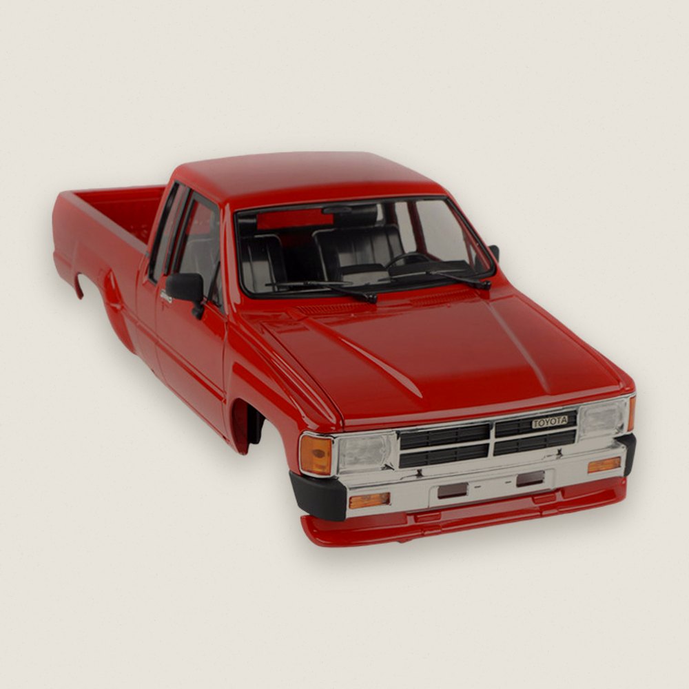 Hard Body Complete Set, 1987 Toyota Xtracab (Red) - RC4WD