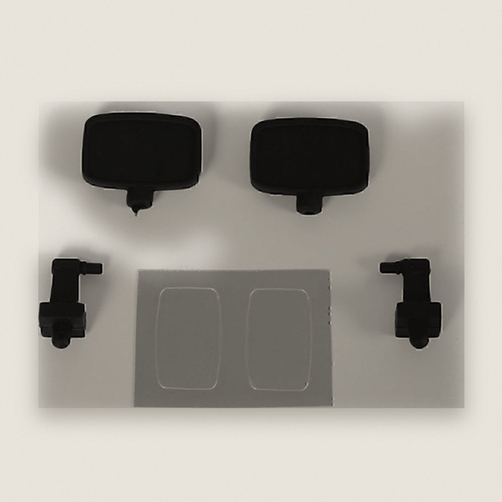 Rubber Mirror, Super Scale 1:10, Style B - RC4WD