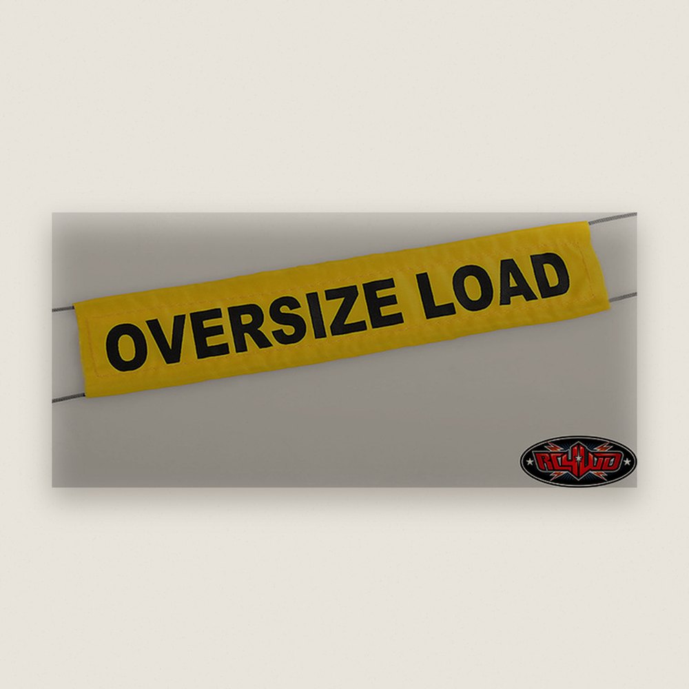 Oversize Load Flag with Ropes, Scale/Mini - RC4WD