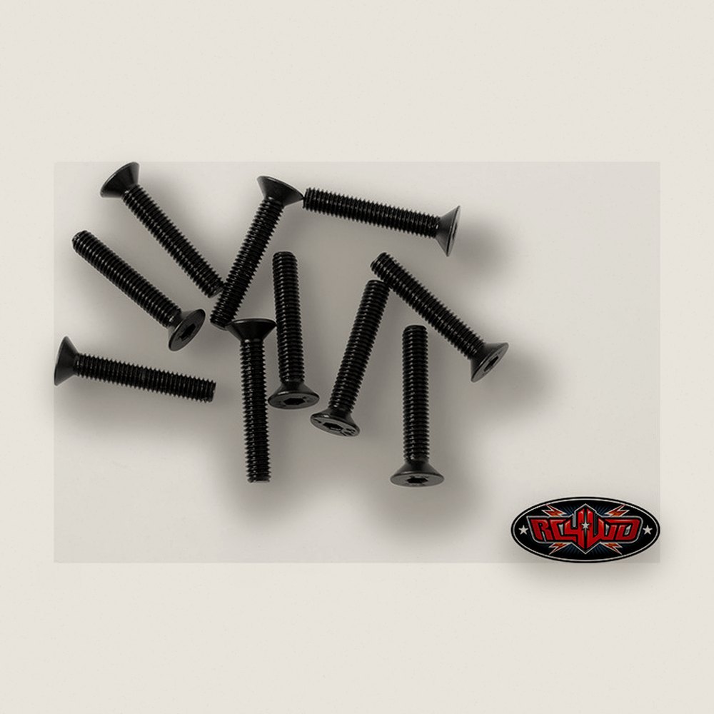 Socket Cap Screws, Steel Flat Head M3 X 18mm (10) - RC4WD