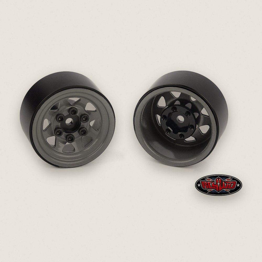 Stock Beadlock Wheels, Stamped Steel 1.0, Plain, Set of 4 - RC4WD