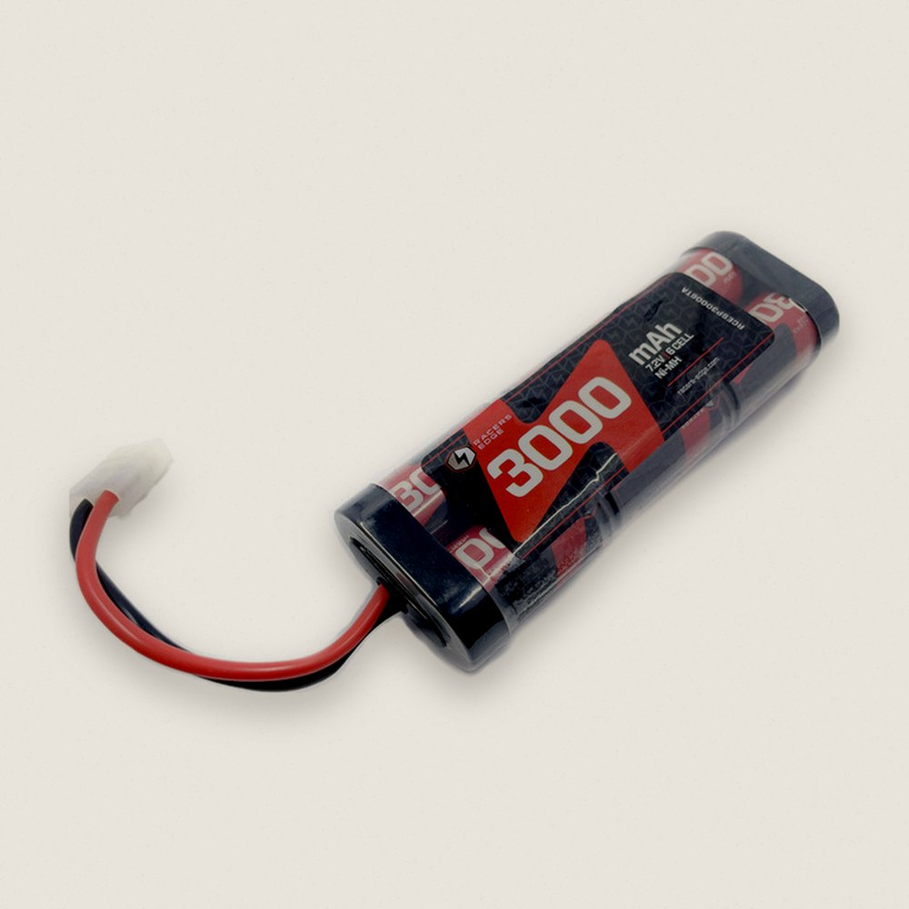 Flat Battery Pack, 3000mAh 7.2V 6-Cell NiMh with Tamiya Plug - Racers Edge