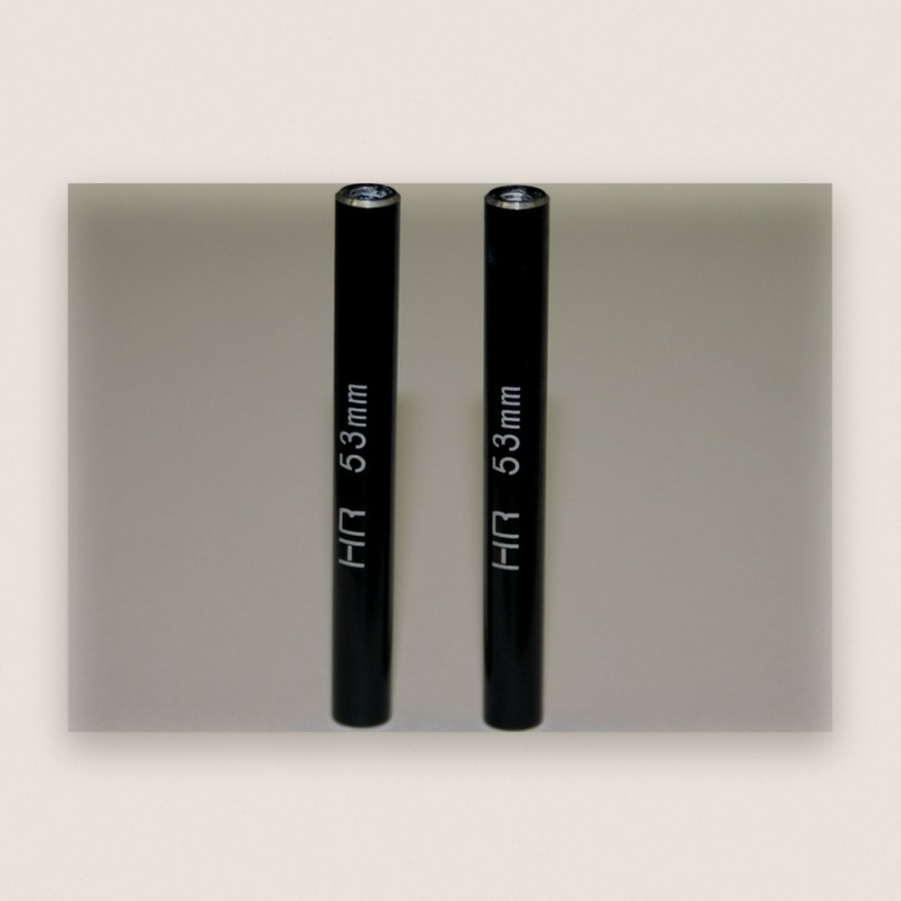 Standoff Post Link, Aluminum 6x53mm with M3 Threads (Black) (2) - Hot Racing