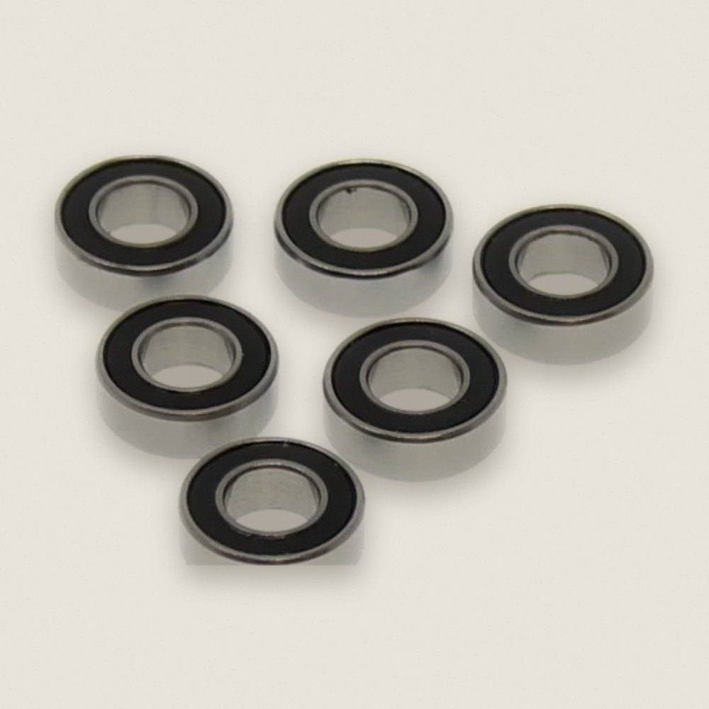 Ball Bearings, Rubber Sealed, 6*12*4mm (6 Pieces) - Redcat