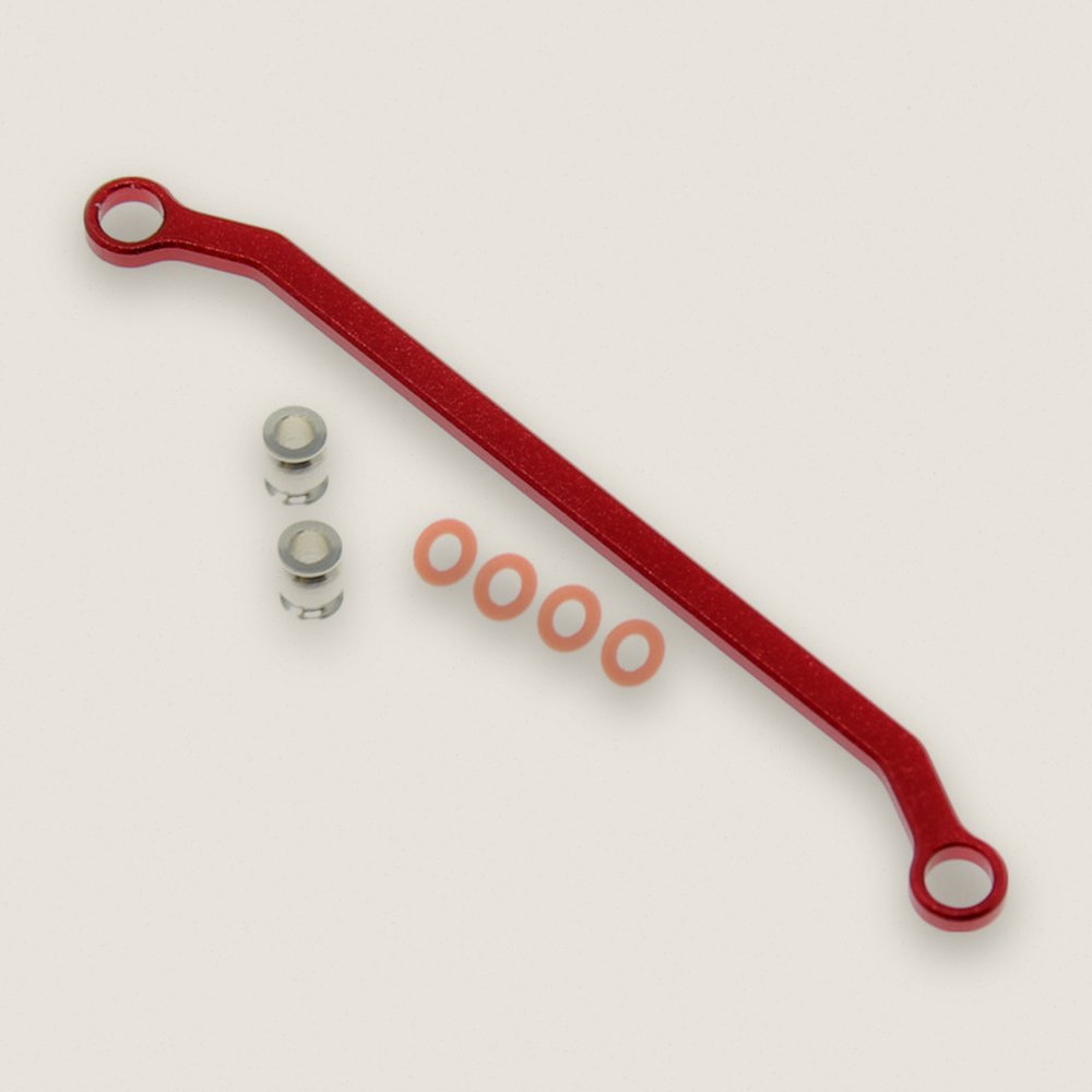 Steering Link, Aluminum, Red, 1 Piece - Redcat