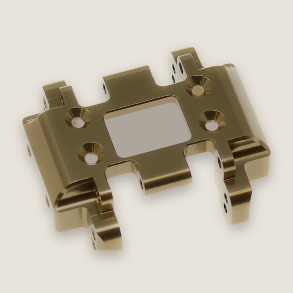Center Skid Plate, Aluminum, Bronze, 1 Piece - Redcat