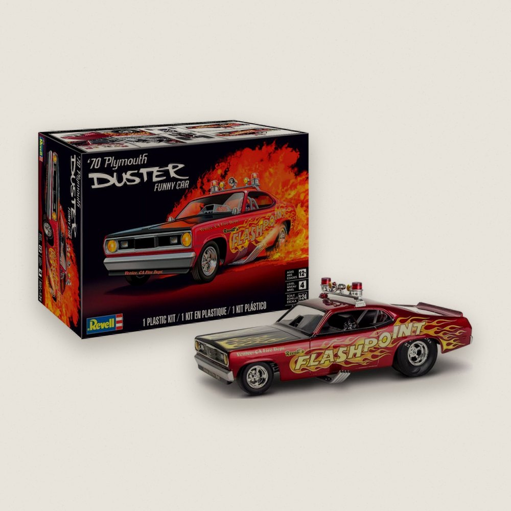 Plymouth Duster Funny Car, 70, 1/24 Plastic Model Kit - Revell