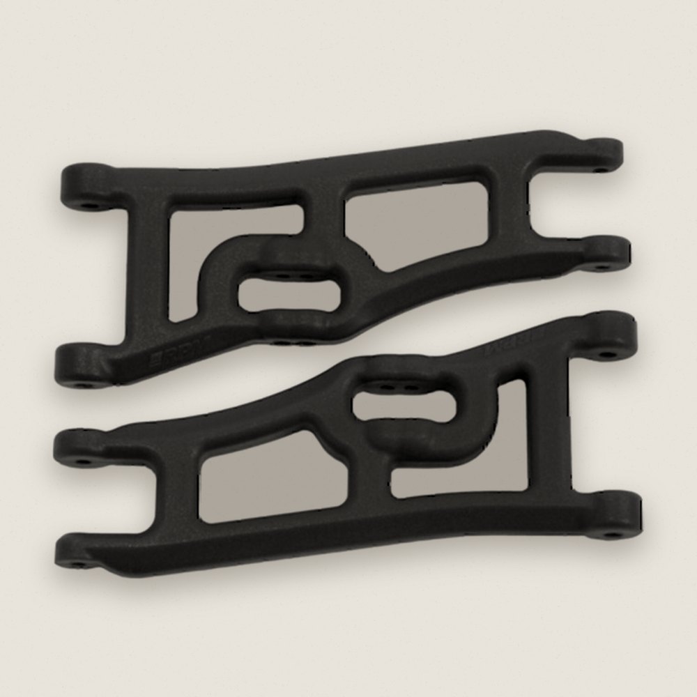 Wide Front A-Arms, Black, for Traxxas Rustler & Stampede - RPM R/C Products