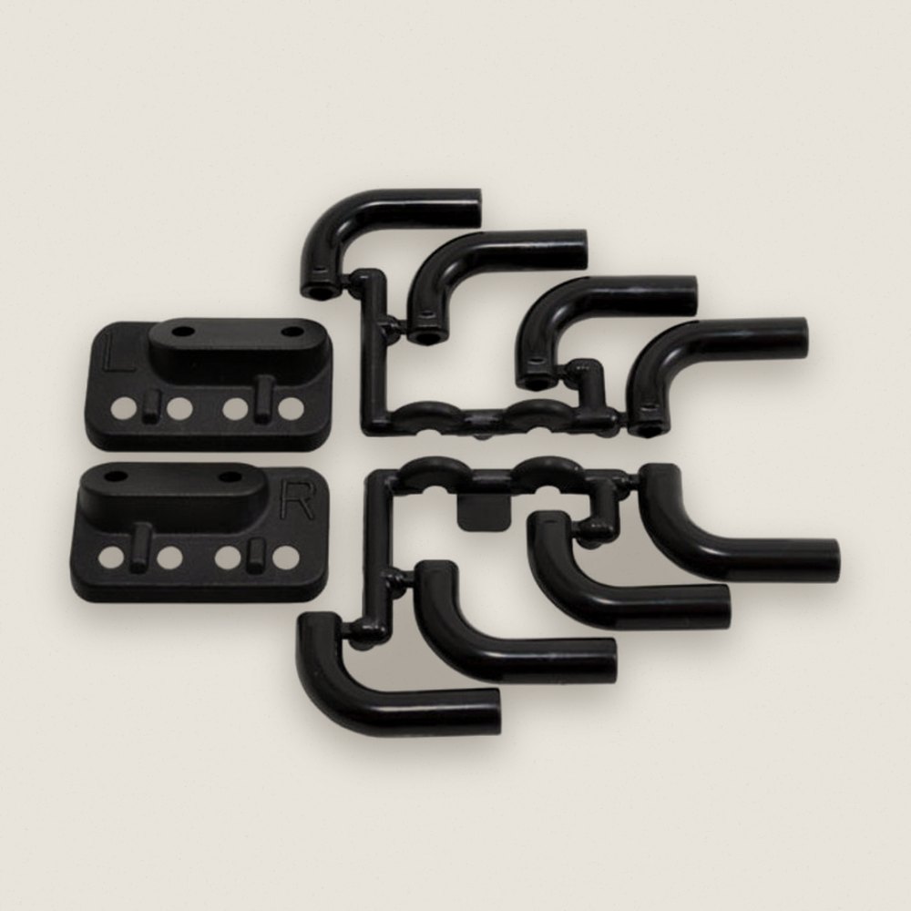 Zoomies Mock Exhaust Headers, Black - RPM R/C Products
