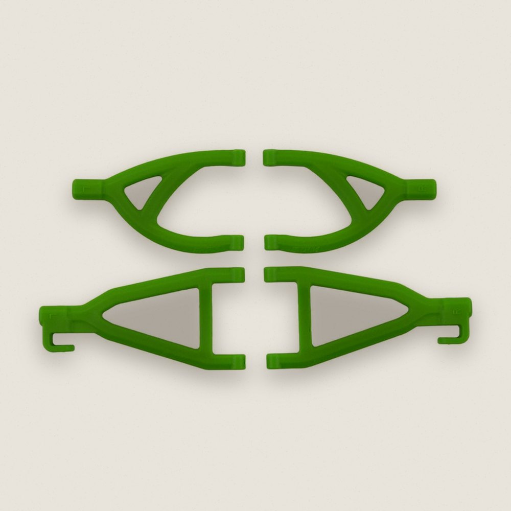 Rear Upper and Lower A-Arms, Green for 1/16 Grave Digger - RPM R/C Products