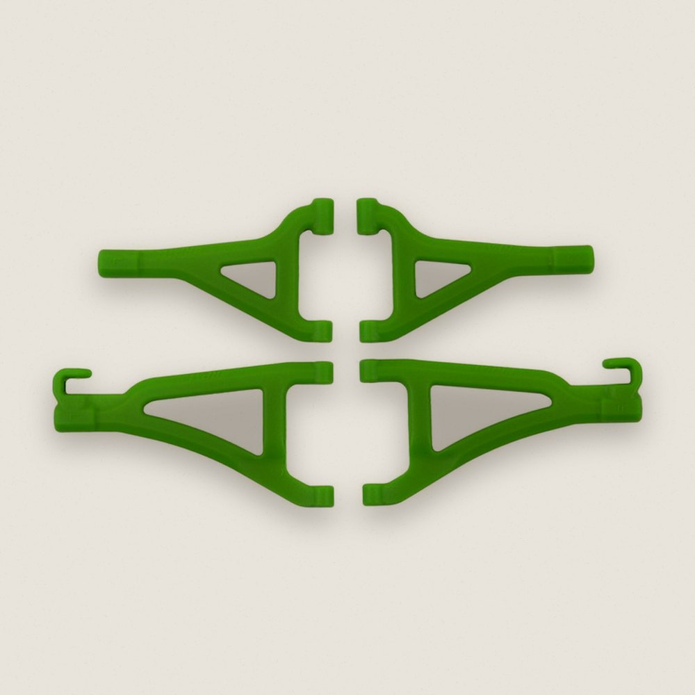 Front Upper and Lower A-Arms, Green for 1/16 Grave Digger - RPM R/C Products