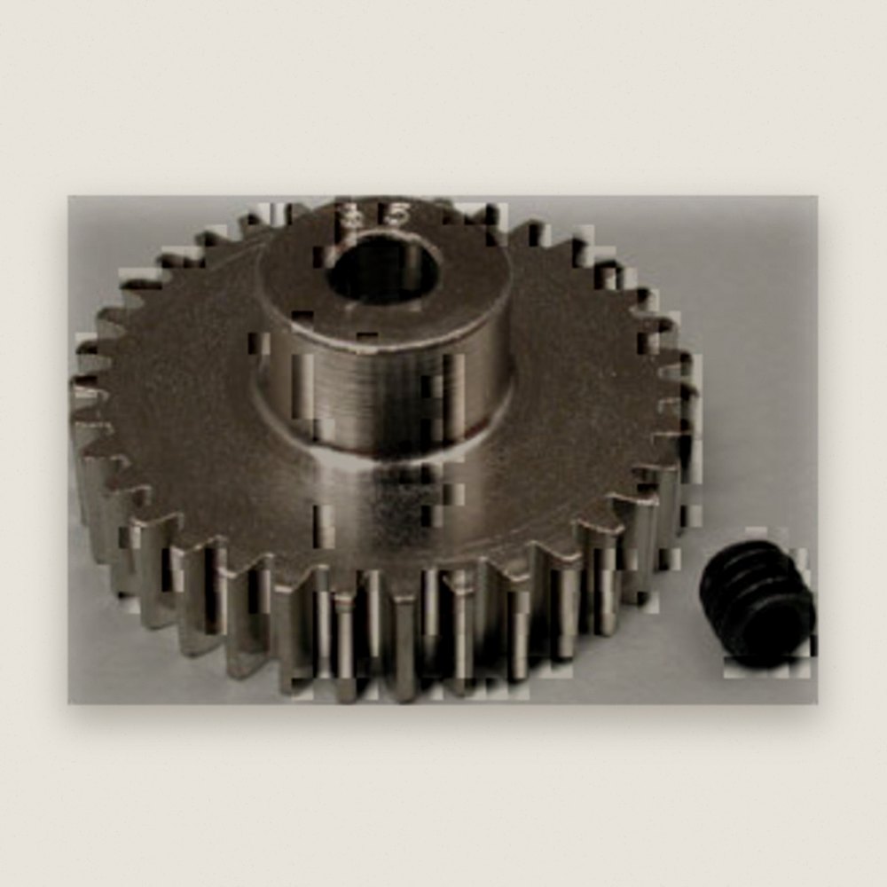 Pinion, Hard Nickel Plated 48p, 35 Teeth - Robinson Racing Products