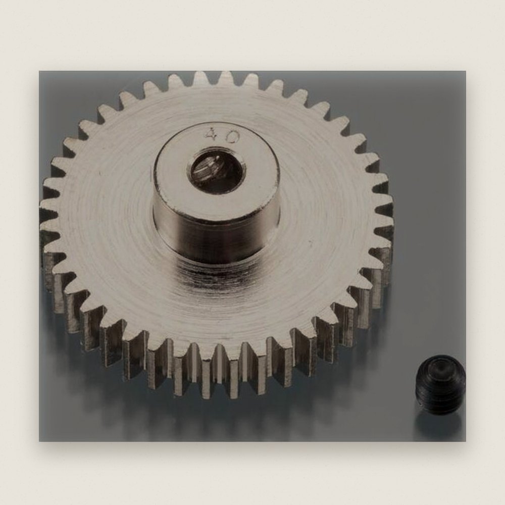 Pinion, Hard Nickel Plated 48p, 40 Teeth - Robinson Racing Products
