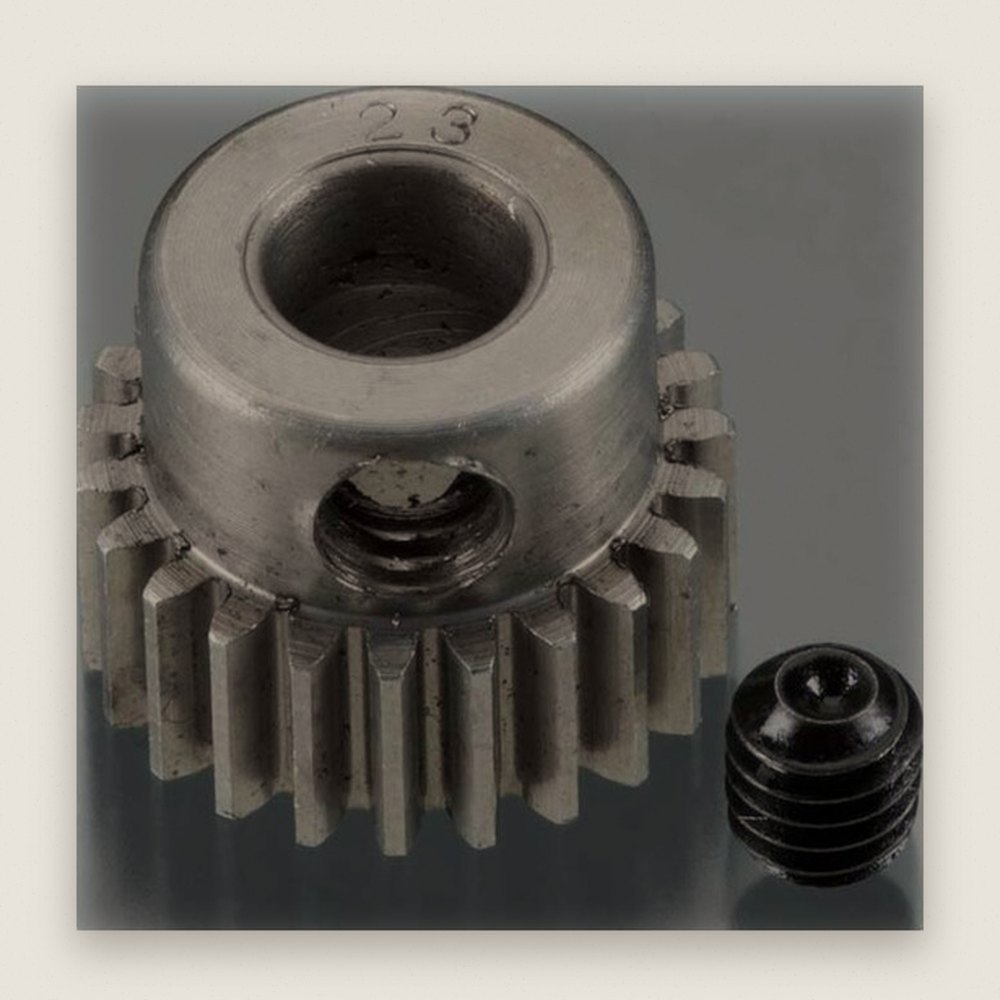 Machined Pinion, 23T 48P 5mm Bore, Hard - Robinson Racing Products