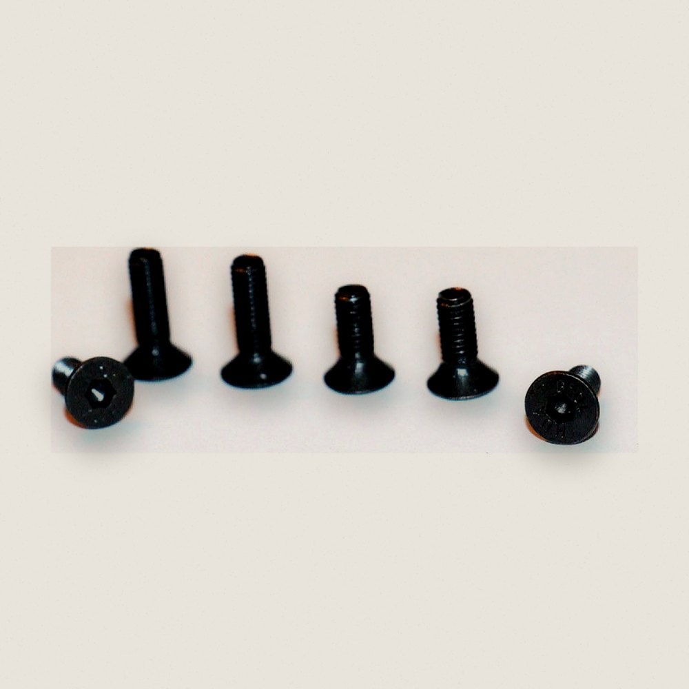Flat Head Cap Screws, FHCS M3x8mm/M3x10mm (4/2) - Hot Racing