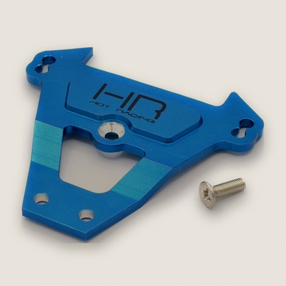 Front Bulkhead Tie Bar, Aluminum in Blue - Hot Racing