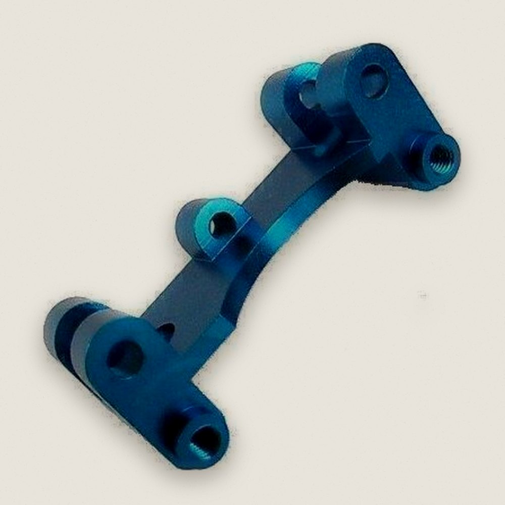Front Shock Mount, Blue Aluminum - Hot Racing