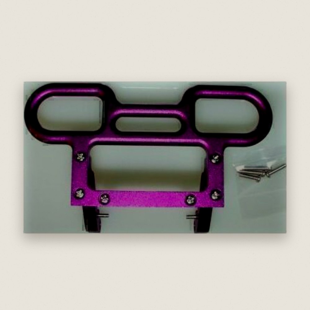 Rear Bumper, Purple Aluminum for HPI Savage - GPM Racing