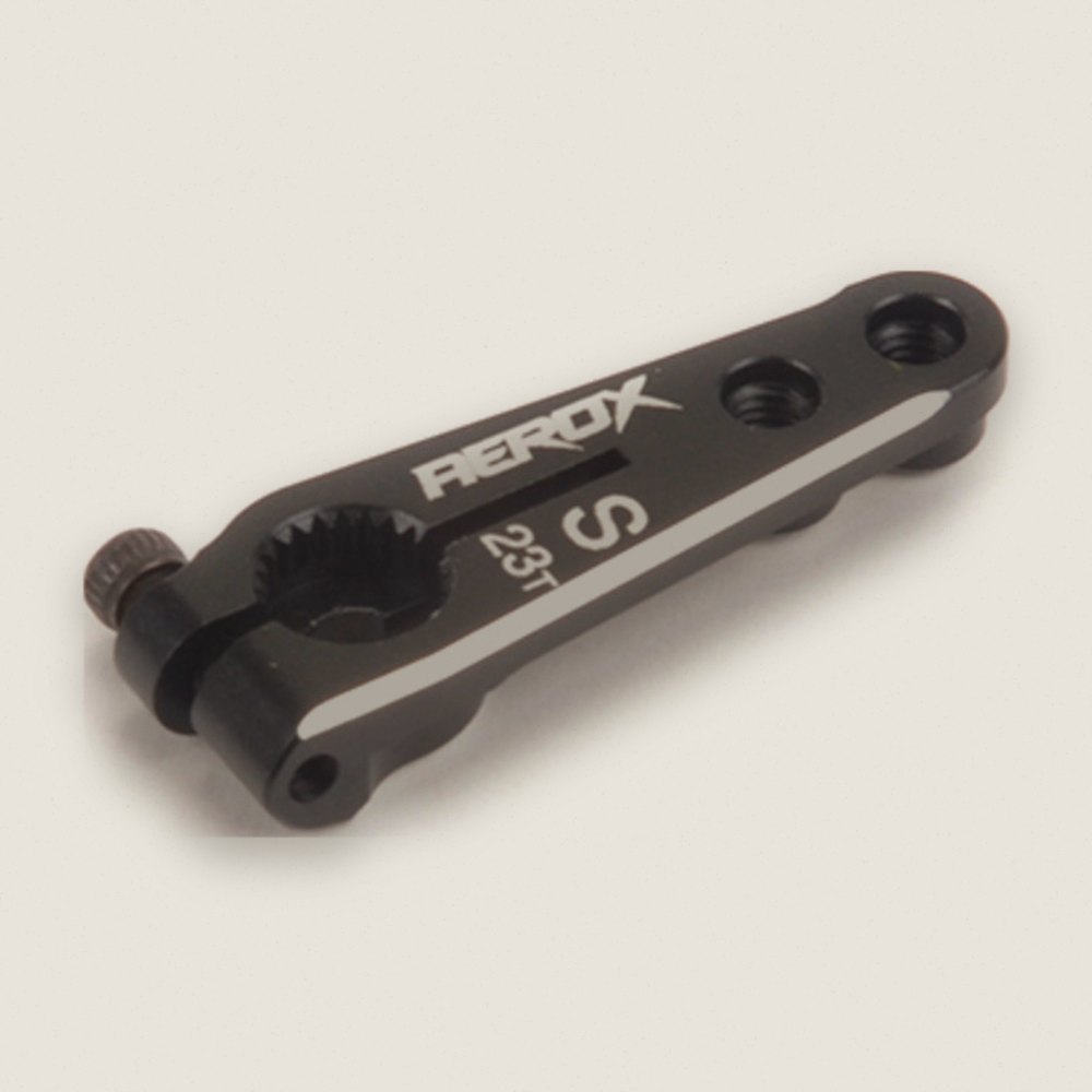 Servo Arm, Aerox Aluminum Short 23T KO/Sanwa - Schumacher
