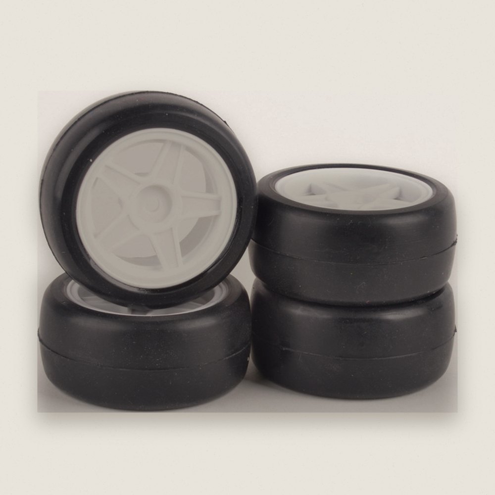 Mini Tires, Rush 32 Round Pre-Glued 4 Pieces - Schumacher