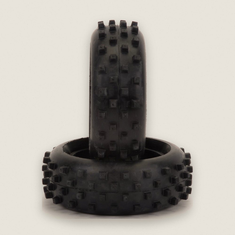 Front Tires, Block Blue CAT Pair - Schumacher