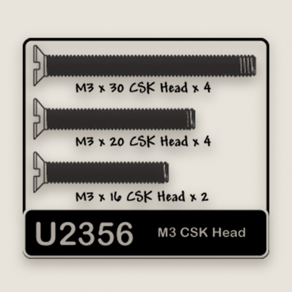 Speed Pack, M3x16-30 Countersunk Screws, Pack of 12 - Schumacher