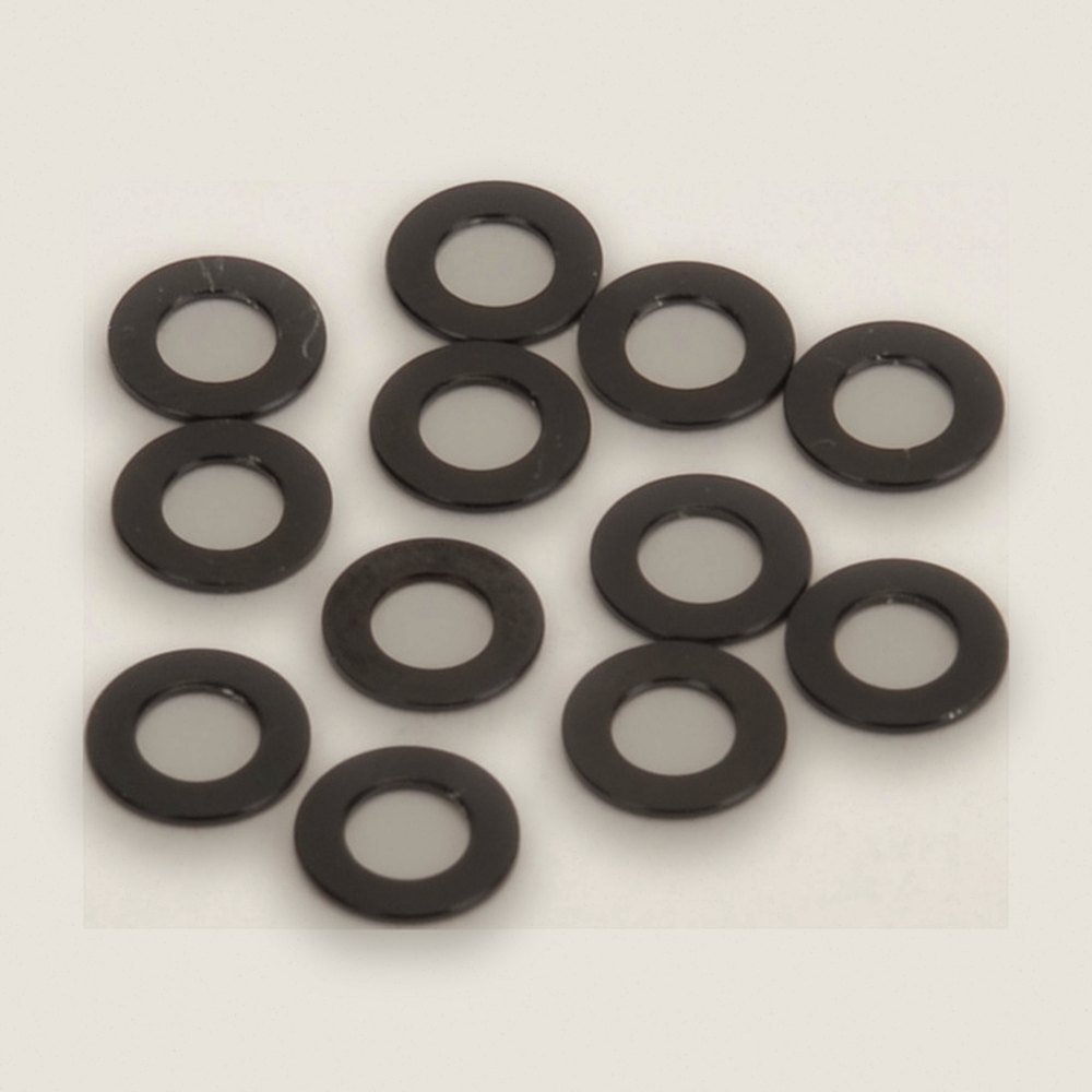M3 Alloy Washers, Black, 0.5mm, 12pk - Schumacher