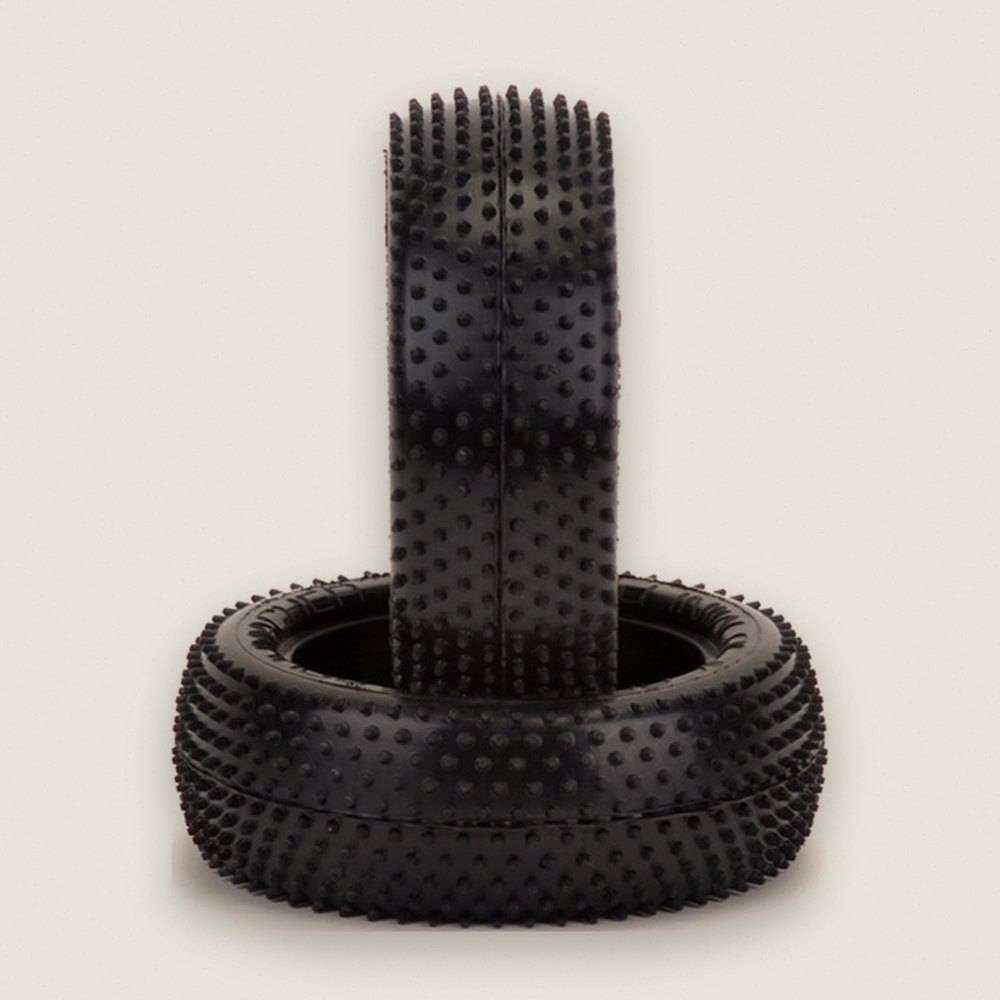 Mini Pin Front Tyres, Yellow, 2.2, Pair - Schumacher