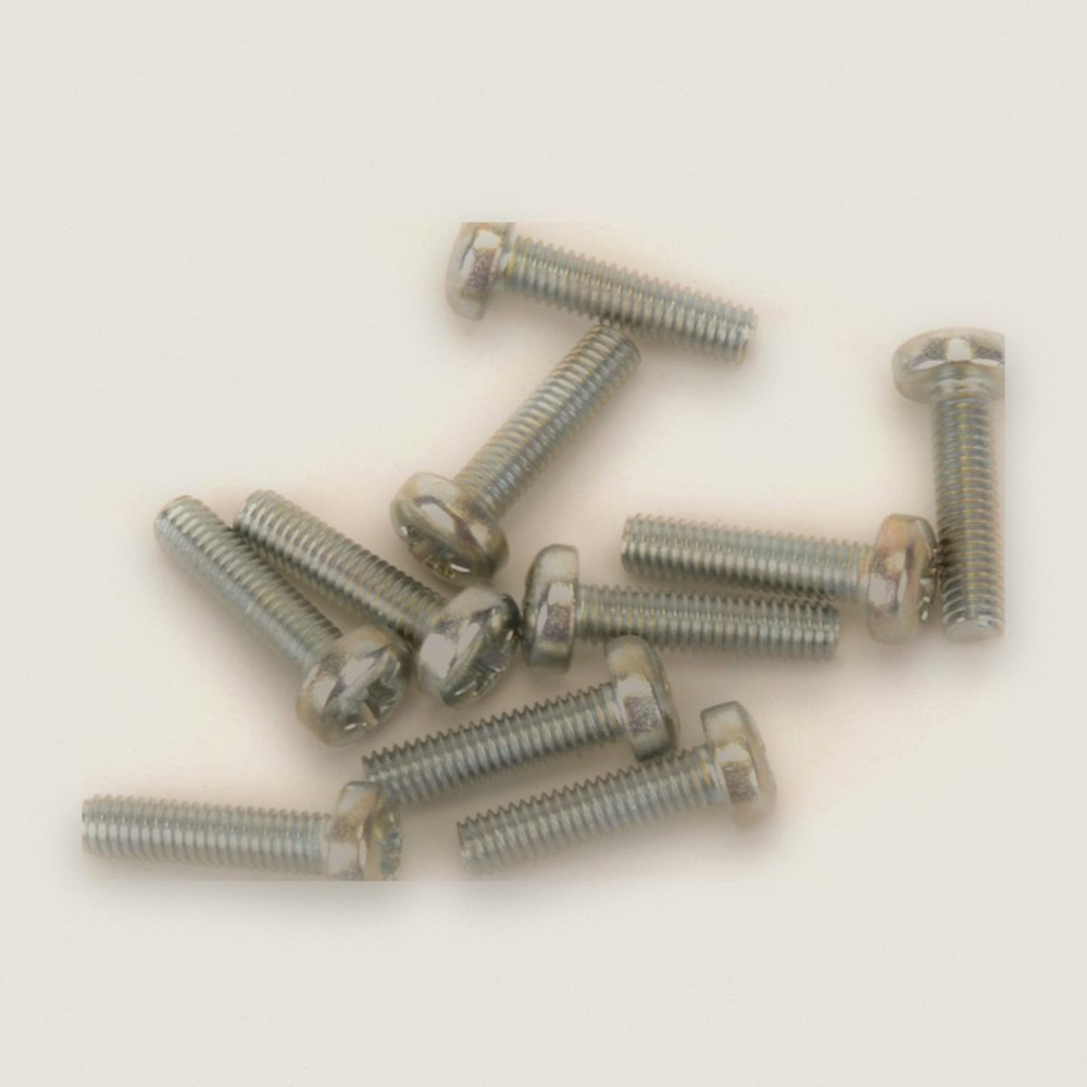 M3 x 12 Pan Head Pozi Screws, Speed Pack, Pack of 10 - Schumacher