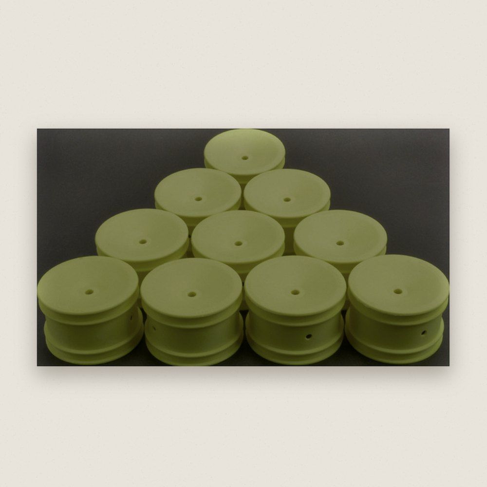 Rear Off-Road Wheels, Neon Yellow v2, 5 Pairs - Schumacher