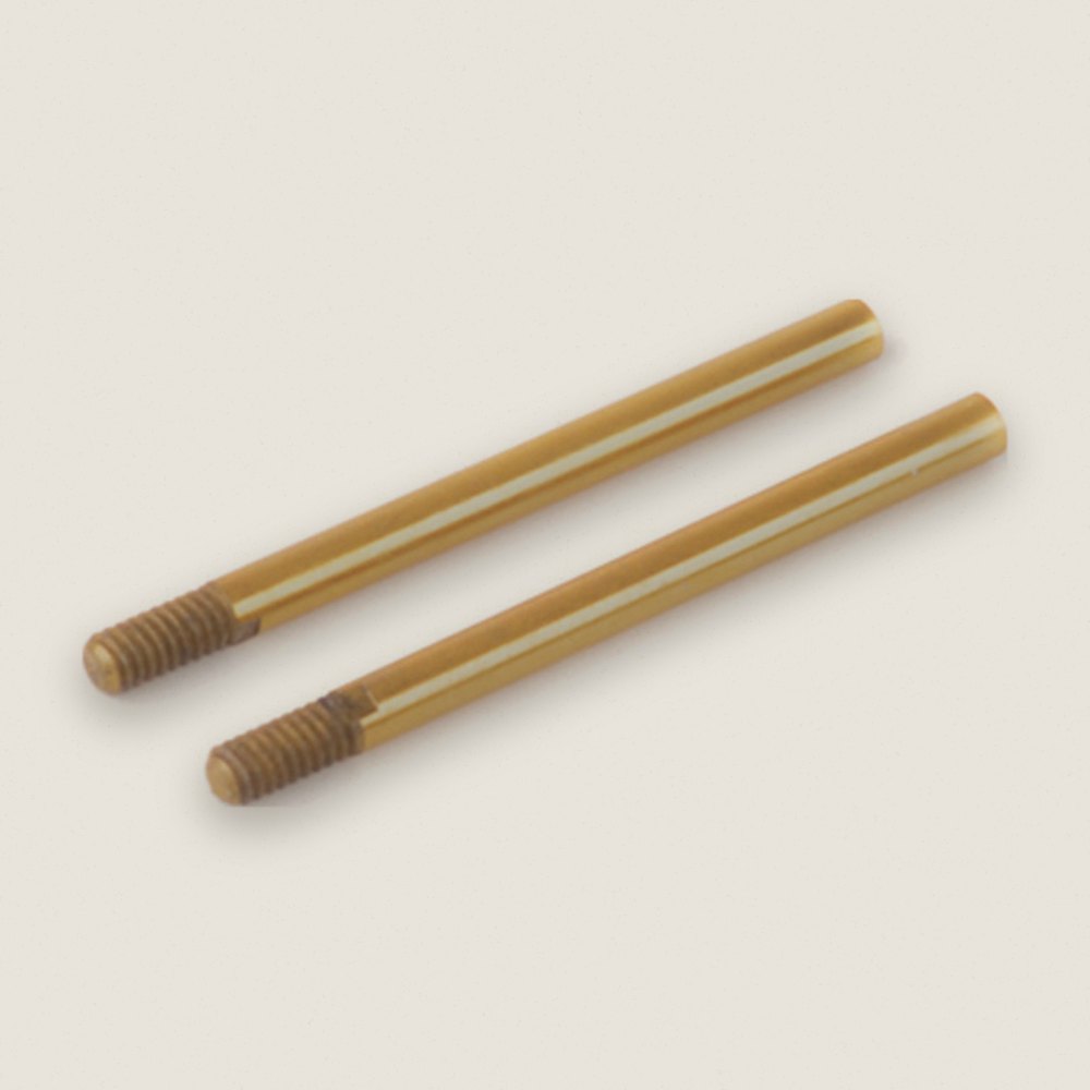 Tapped Shock Shaft, Long, Off-Road, Pair - Schumacher