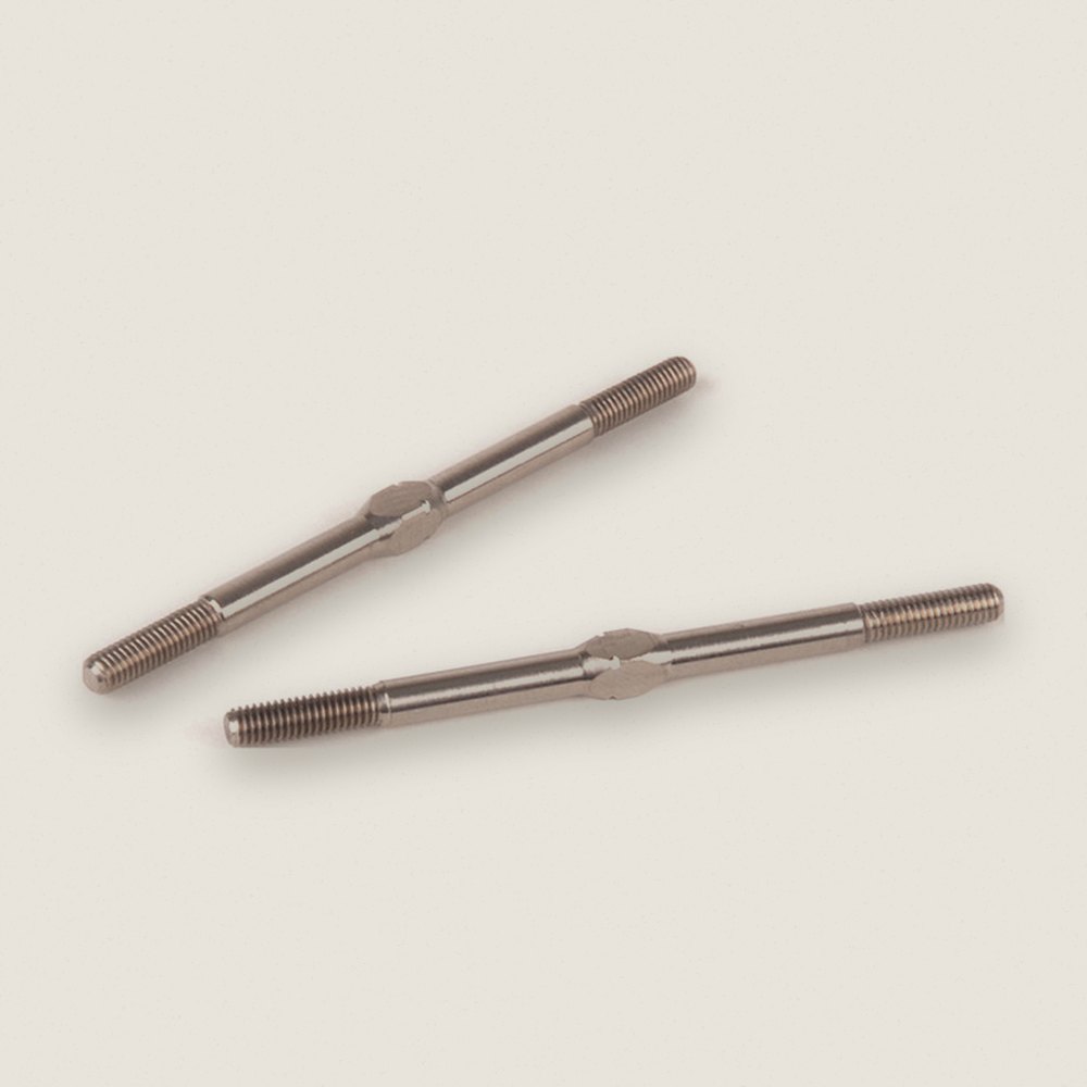 Titanium Turnbuckle, 56mm, Silver, Pair - Schumacher