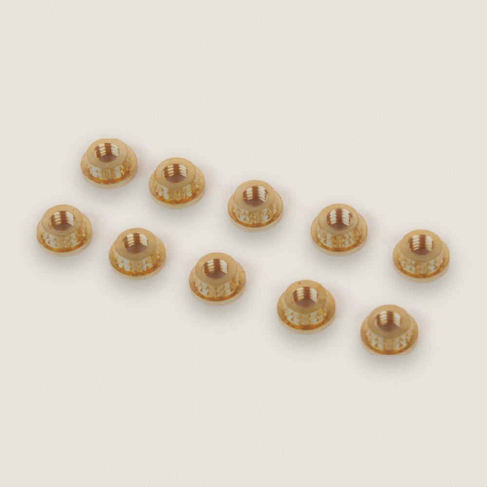 M3 Brass Inserts, Pack of 10 - Schumacher