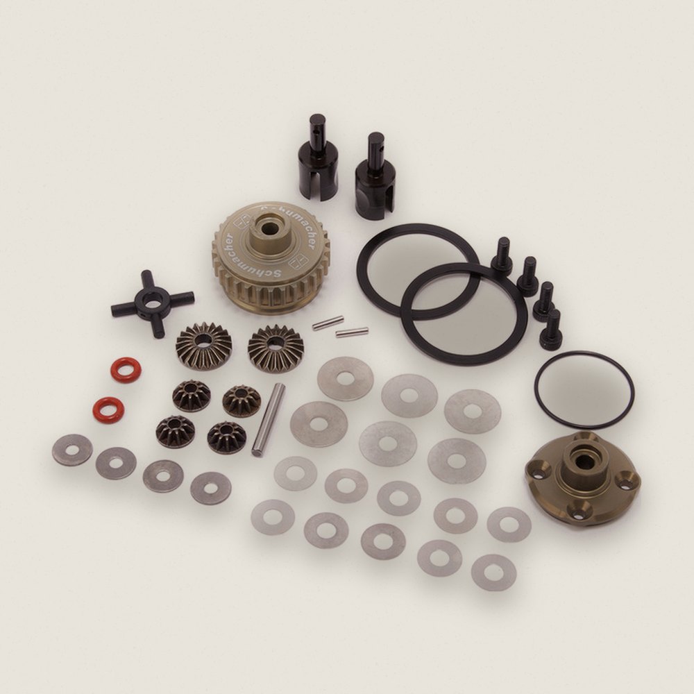 Differential Complete V2, Aluminum for L1 EVO L1R - Schumacher
