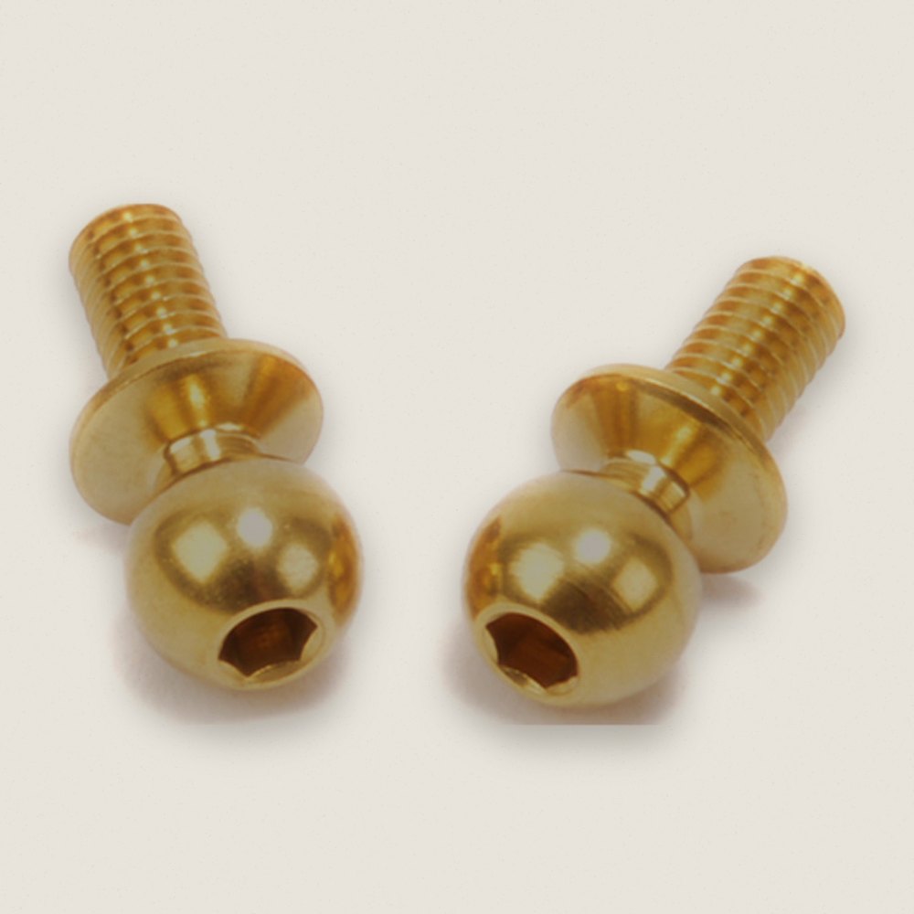 Ball Studs, Titanium 5.5mm Short, Pair - Schumacher