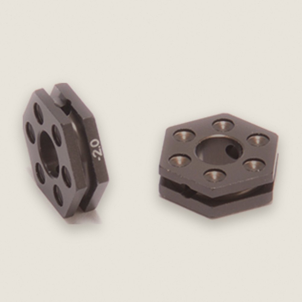 Aluminum Wheel Hex, 4mm (-2), Pair for Ld3 - Schumacher