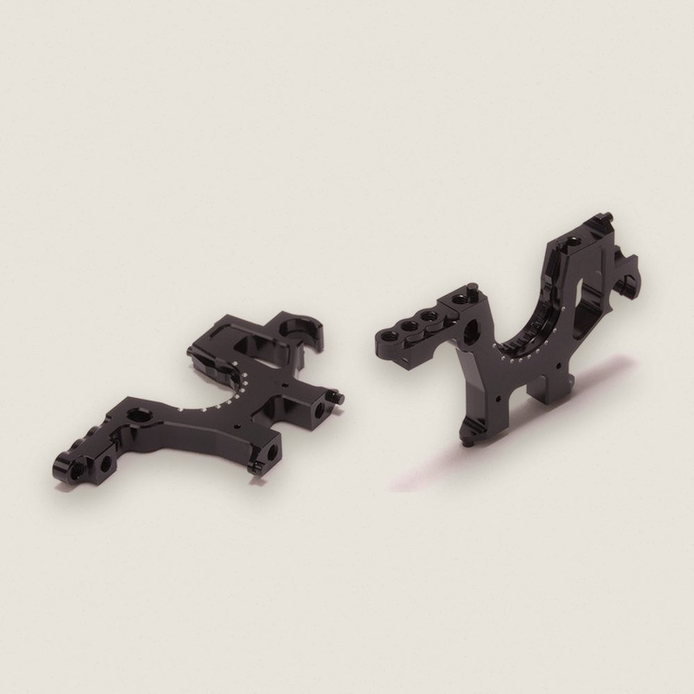 Transmission Housing, Alloy High (Option +2mm) for Mi9 (Pair) - Schumacher